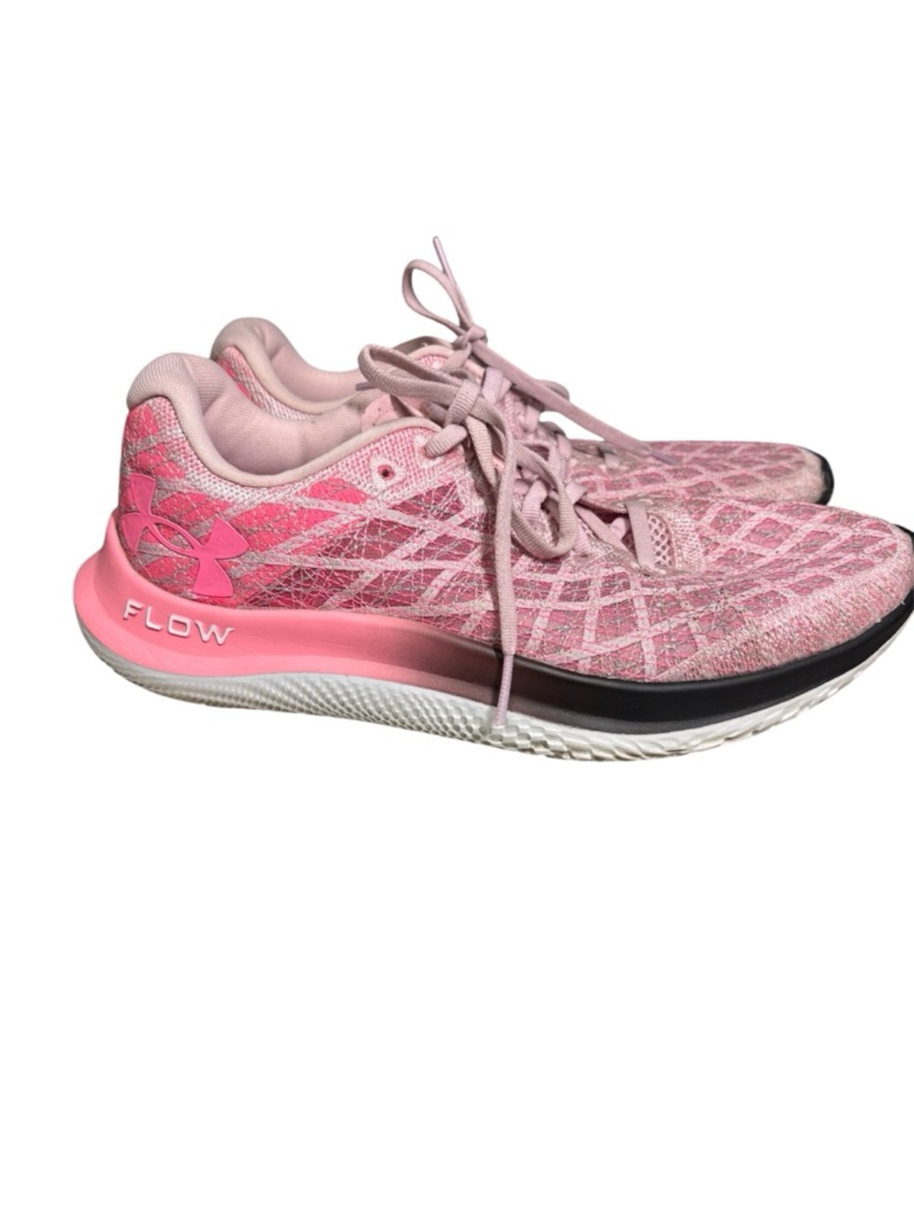 Under Armour Flow Velociti Wind 2 UA Pink White Women Running Shoes 9.5 - Picture 2 of 6